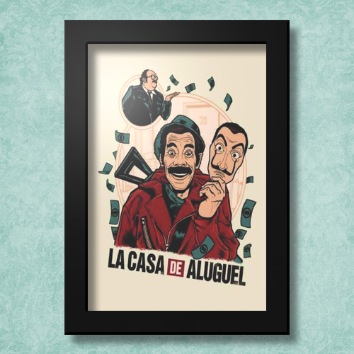 Quadrinho Decorativo - Casa de Aluguel